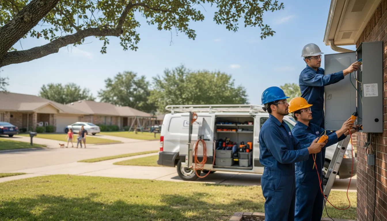 Certified electrician providing emergency electrical services in Batesville, TX